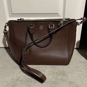Dark brown Tory Burch bag
